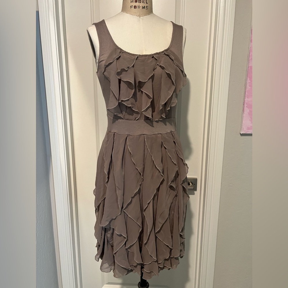 Anthropologie tank dress with ruffles NWT